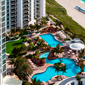 Aerial View of Resort and Beach at Trump International Beach Resort in Sunny Isles Beach, FL