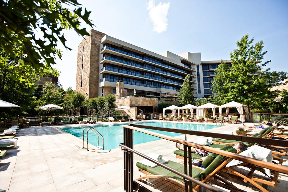 Outdoor Pool and Exterior of The Umstead Hotel and Spa, Cary NC