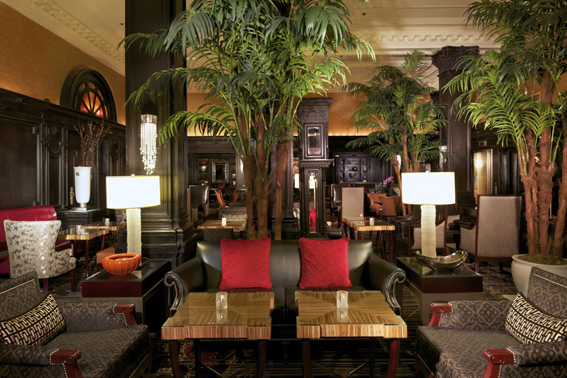 The Algonquin Hotel Lobby at Night