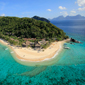 Aerial Island View at Pangulasian Island Resort