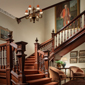 Staircase in Reception Area of Cromlix House Hotel