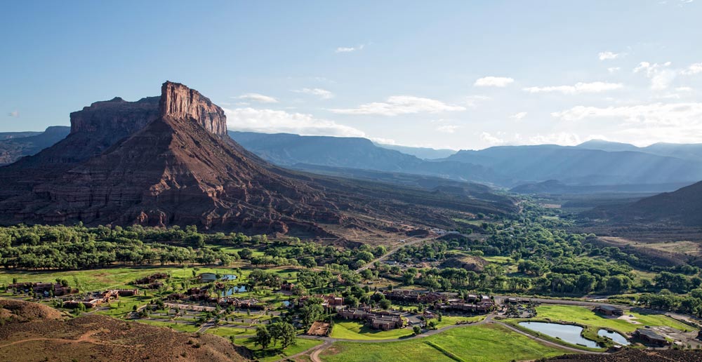 Aerial Panoramic View at Gateway Canyons Resort and Spa