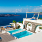 Pool views at Iconic Santorini, Greece