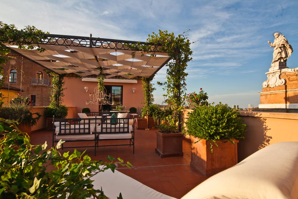 Terrace Lounge at Grand Hotel Majestic Gia Baglioni, Bologna, Italy