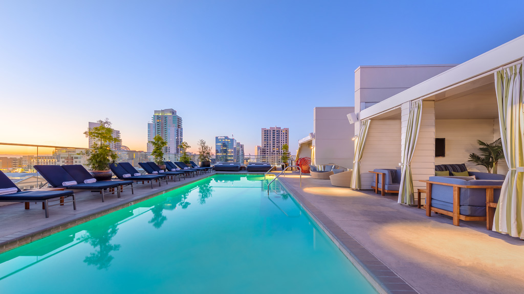 Rooftop Pool at Andaz San Diego, CA