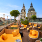Terrace Lounge at Aria Hotel Budapest, Hungary 