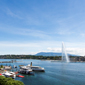 Lake Leman Views, Hotel de la Paix Geneva, Geneve, Switzerland
