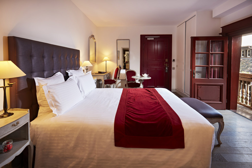 Guest Room at Hotel Cour du Corbeau, Strasbourg, France