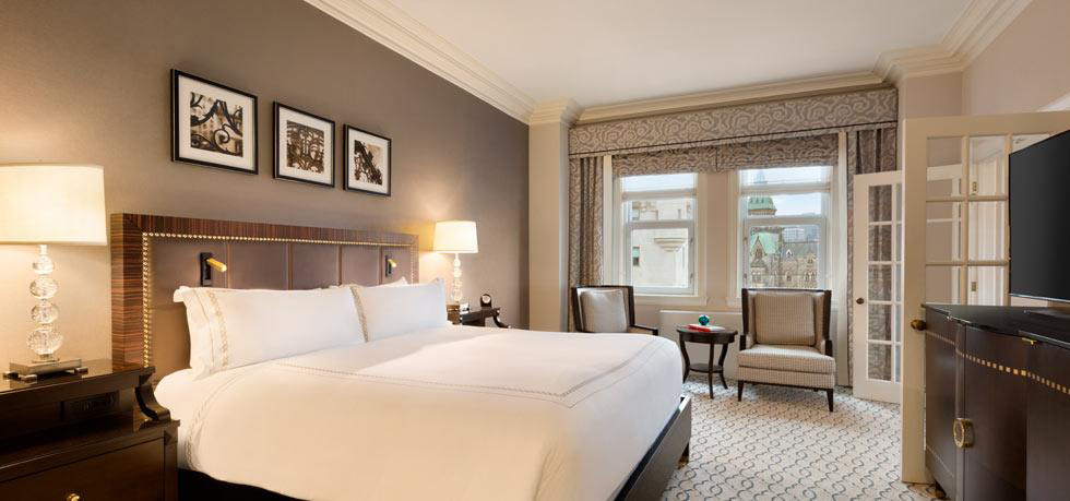 Guest Room at Fairmont Chateau Laurier, Ottawa, ON, Canada