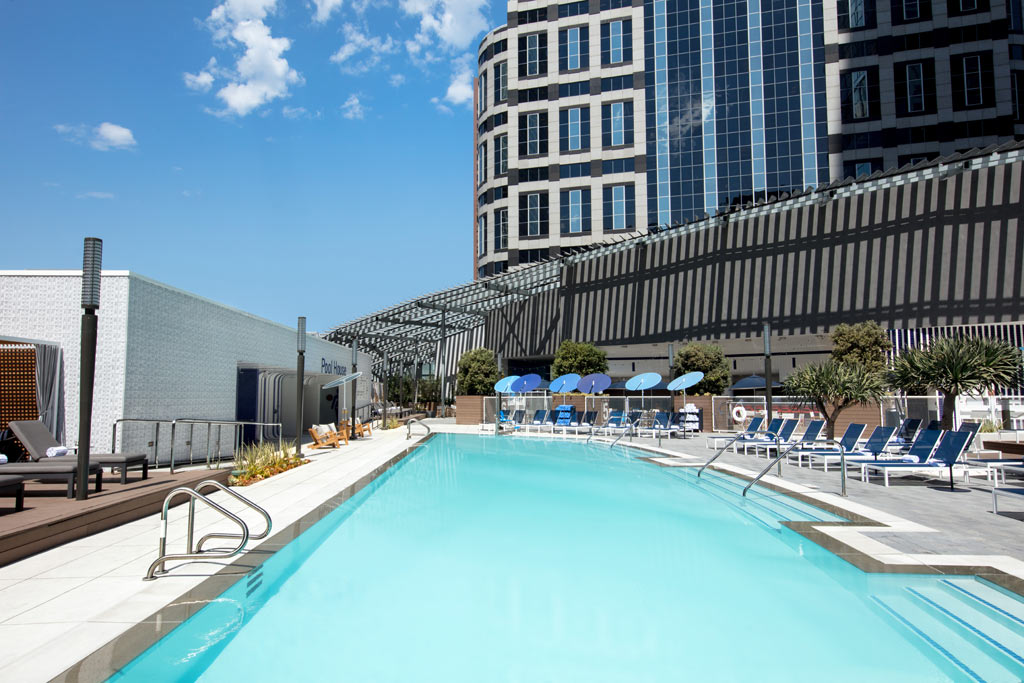 Outdoor Pool at InterContinental Los Angeles Downtown, CA