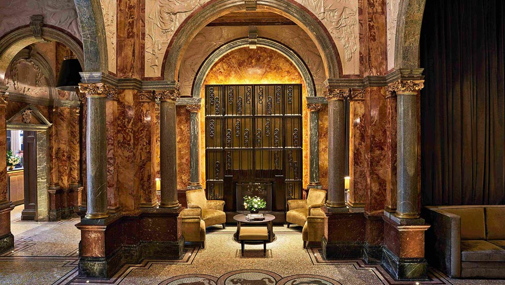 Lobby of Kimpton Fitzroy London, England, United Kingdom