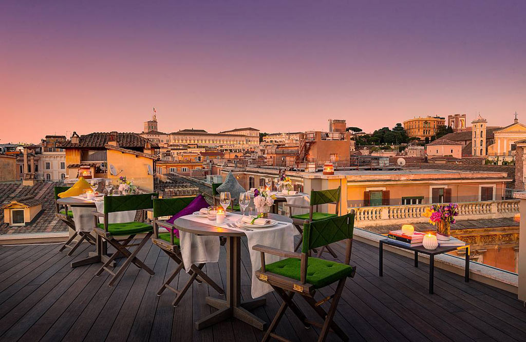 Rooftop Views at Singer Palace Hotel, Rome, Lazio, Italy