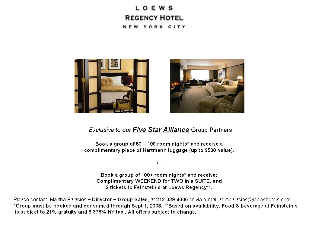 Regency Group Five Star Alliance