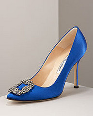 Something Blue pumps, Manolo Blahnik