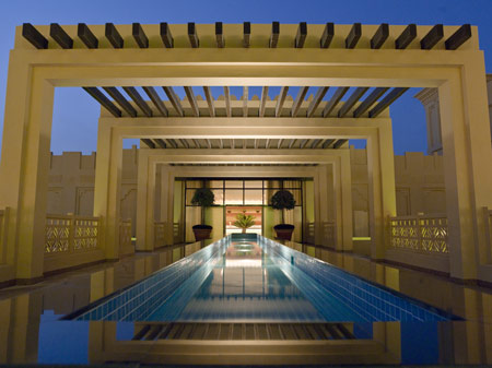 Spa entrance at Grand Hyatt Doha