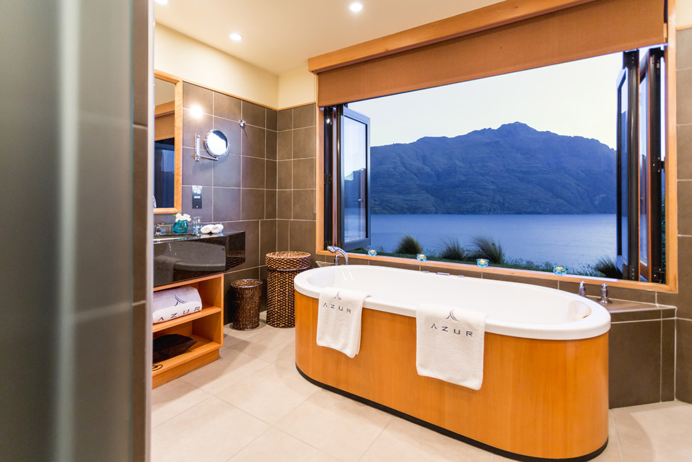 Spa Tub with a View at Azur Lodge