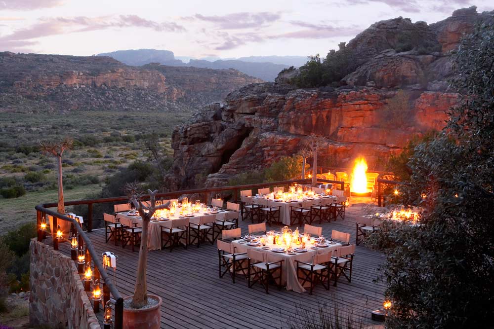 Rooftop Dining at Bushman's Kloof Wilderness Reserve Rooftop Dining at Bushman's Kloof Wilderness Reserve