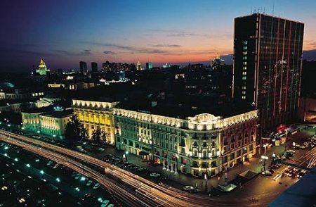 Hotel Facade by Night