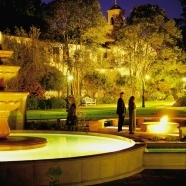 Fire pits and Facade of main building