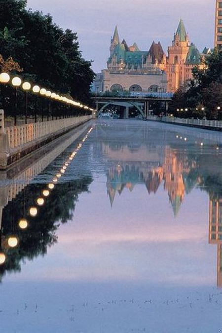 Evening Exterior from Rideau Canal