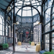 Glass dome on rotunda