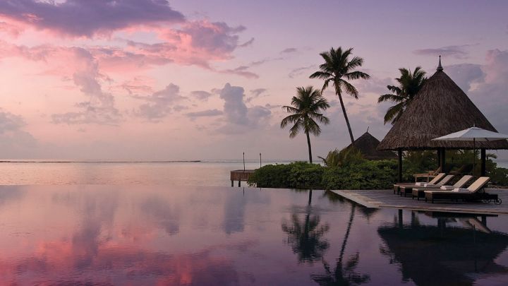 Four Seasons Kuda Huraa Maldives at sunset Four Seasons Kuda Huraa Maldives at sunset