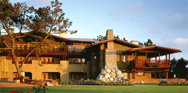 The Exterior Rear View of The Lodge at Torrey Pines, from the Golf Course