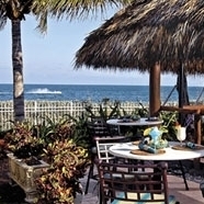 Relax and dine oceanfront at in our casual Chickee Hut at The Sandbar Grill...also perfect to grab a bite for poolside lounging.