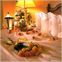 Guest Bed with Roses