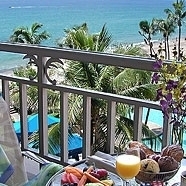 Guest room balcony