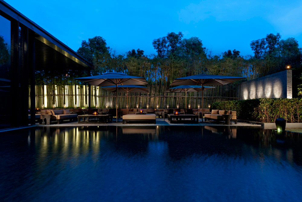 Garden Terrace at The PuLi Hotel and Spa, Shanghai, China Garden Terrace at The PuLi Hotel and Spa, Shanghai, China
