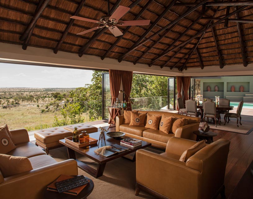 Sitting area at The Four Seasons Serengeti Sitting area at The Four Seasons Serengeti