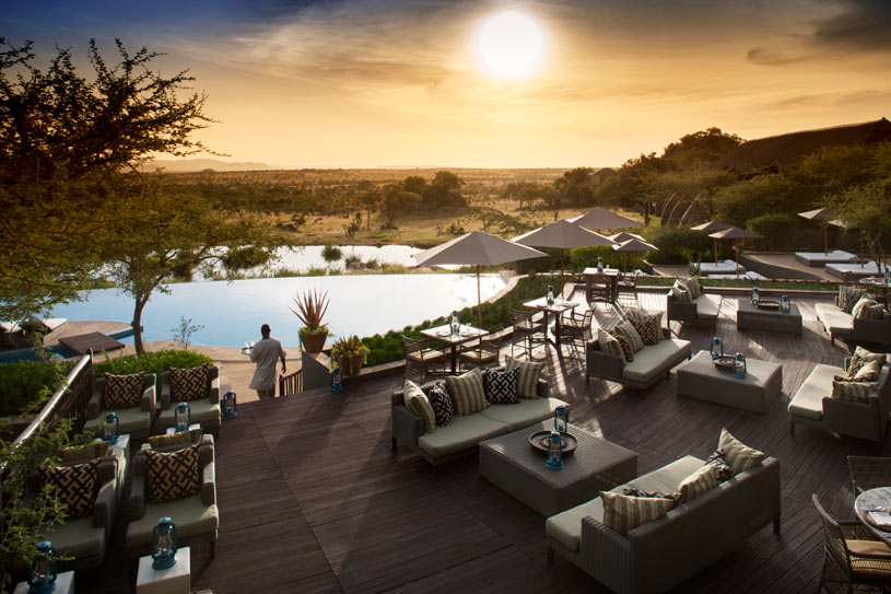 Pool area at The Four Seasons Serengeti Pool area at The Four Seasons Serengeti