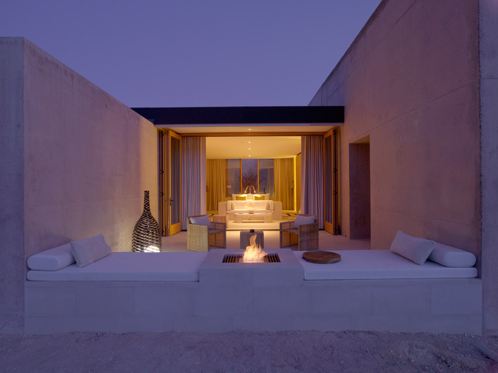 The Girijaala Suite's Desert Lounge at Amangiri in Canyon Point, Southern Utah courtesy of Amanresorts The Girijaala Suite's Desert Lounge at Amangiri in Canyon Point, Southern Utah courtesy of Amanresorts