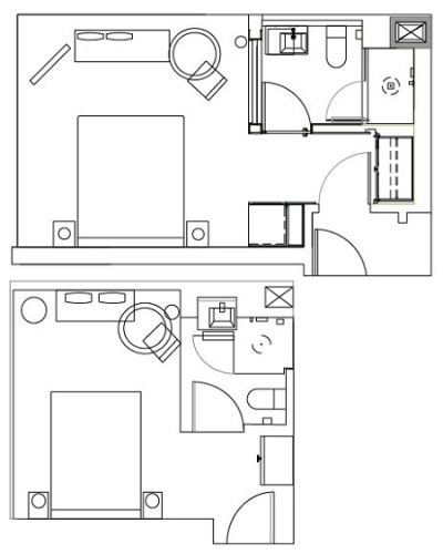 For the ultimate accommodations with extra space for families, guests can now combine a corner king studio and queen guestroom to create a Family Suite at The James Hotel New York in Soho. For the ultimate accommodations with extra space for families, guests can now combine a corner king studio and queen guestroom to create a Family Suite at The James Hotel New York in Soho.