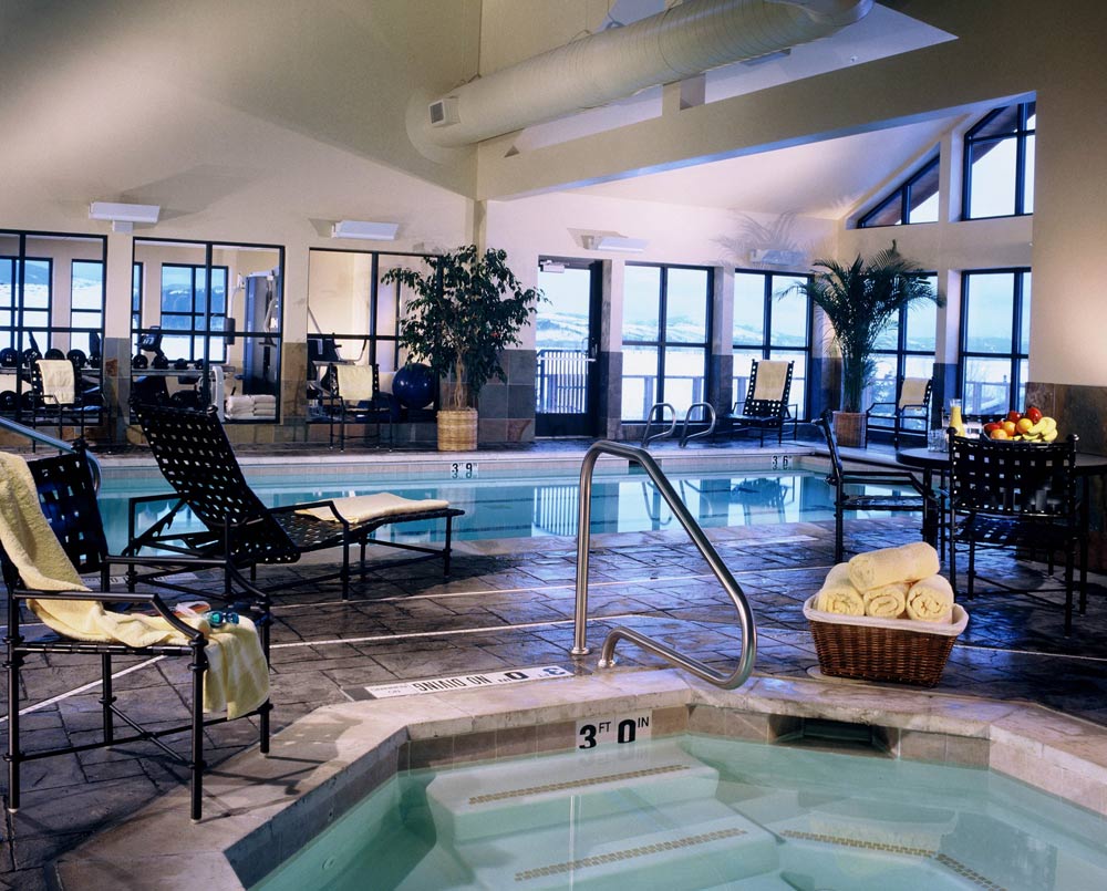 Pool at Teton Mountain Lodge and Spa, Teton Village, WY, United States Pool at Teton Mountain Lodge and Spa, Teton Village, WY, United States