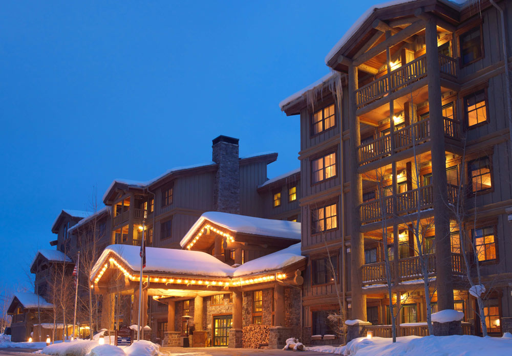 Exterior of Teton Mountain Lodge and Spa, Teton Village, WY, United States Exterior of Teton Mountain Lodge and Spa, Teton Village, WY, United States