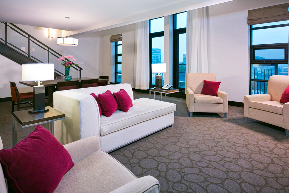 Loft Suite Living Area at Delta Victoria Ocean Pointe Resort and Spa, Victoria, Canada Loft Suite Living Area at Delta Victoria Ocean Pointe Resort and Spa, Victoria, Canada