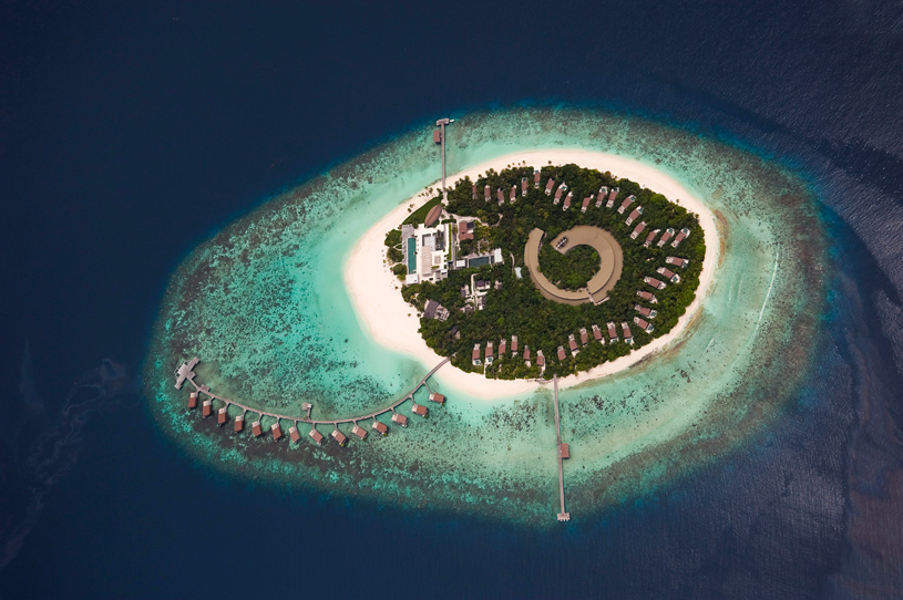 Park Hyatt Maldives Hadahaa Aerial Close-up of the Resort Park Hyatt Maldives Hadahaa Aerial Close-up of the Resort