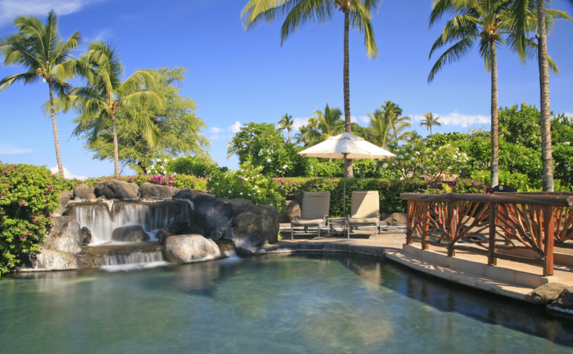 Wailea Beach Villas Pool with Waterfall