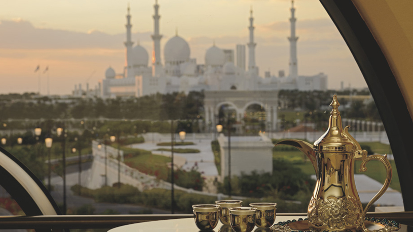 Ritz Carlton Dhabi showing a view of an iconic landmark Ritz Carlton Dhabi showing a view of an iconic landmark