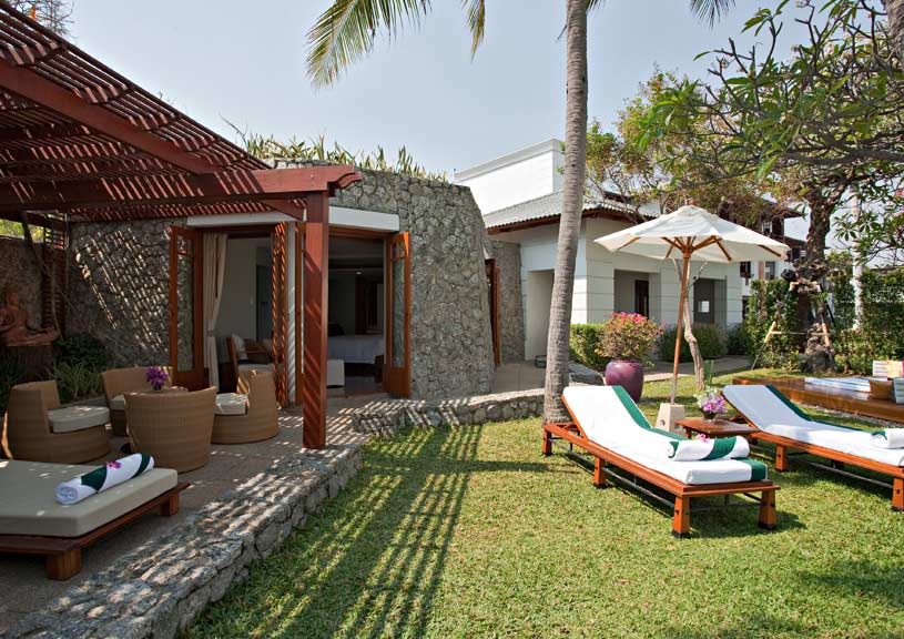 Outdoor area of The Leelawadee Suite at The Chiva Som Resort Outdoor area of The Leelawadee Suite at The Chiva Som Resort