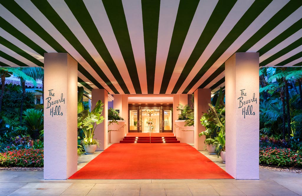 The Beverly Hills Hotel Entrance