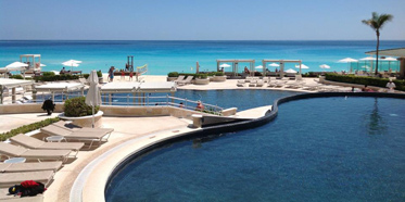 Sandos Cancun Luxury Experience Resort Pool View