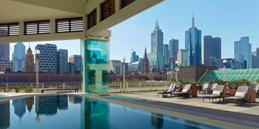 Relax In A Jacuzzi With A View At The Langham Hotel Melbourne.