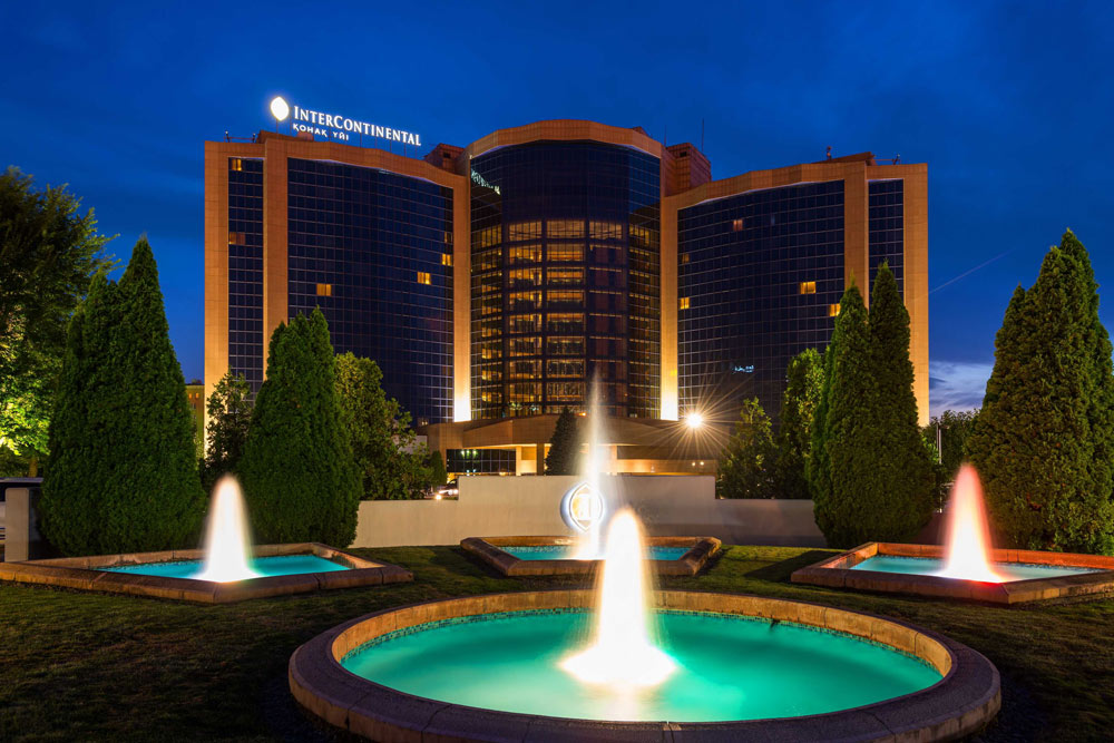 Exterior of The InterContinental Almaty, Kazakhstan