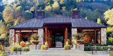 Reception area at The Calistoga Ranch Hotel