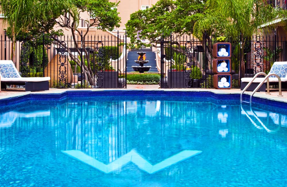 Courtyard Pool at W French Quarter New Orleans