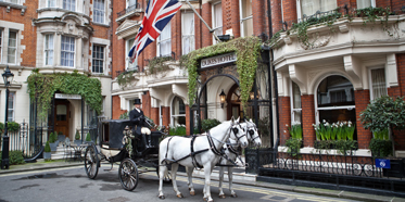 Exterior of Dukes Hotel, London, UK