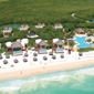 Beach view ofThe Fairmont Mayakoba in Playa del Carmen, Mexico